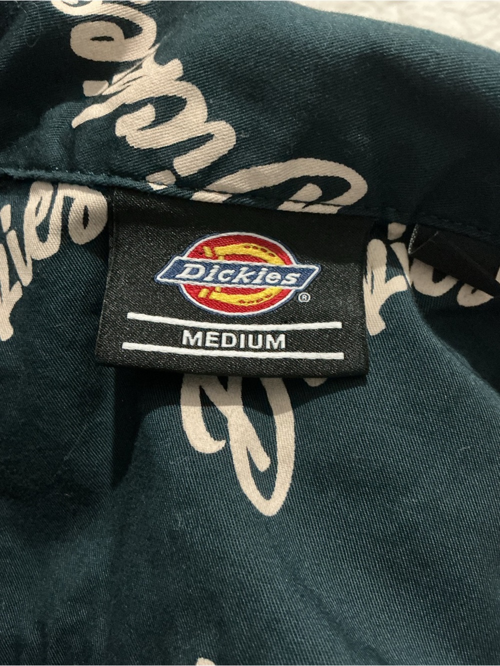 Dickies 100th Anniversary Script Logo Black Shirt Size M - Picture 4 of 10
